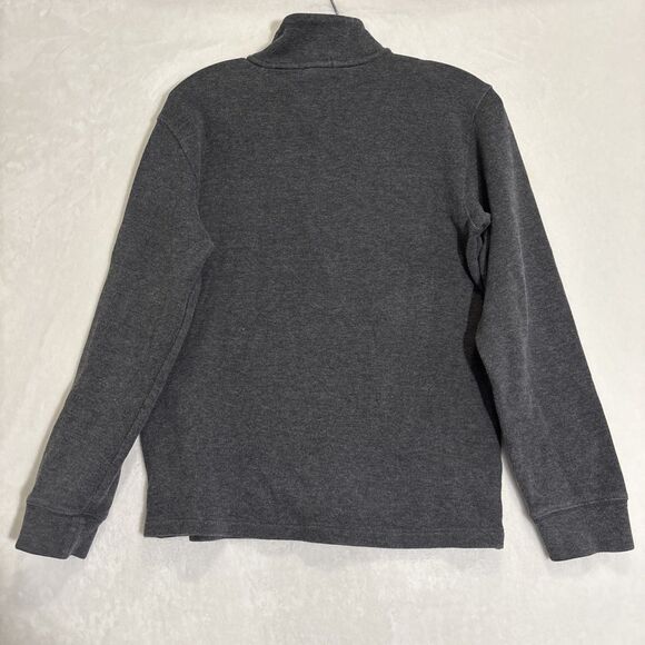 Polo Ralph Lauren Boy's Large 14-16 Gray 1/4 Zip Pullover Sweater Pony Logo - Picture 8 of 14